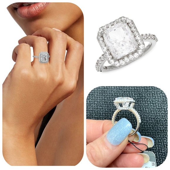 Adriana Orsini Jewelry - NWT Adriana Orsini 4 Carat Cubic zirconia Crystal Ring 7